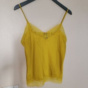EXPRESS Yellow‎ Lace Cami Top SMALL